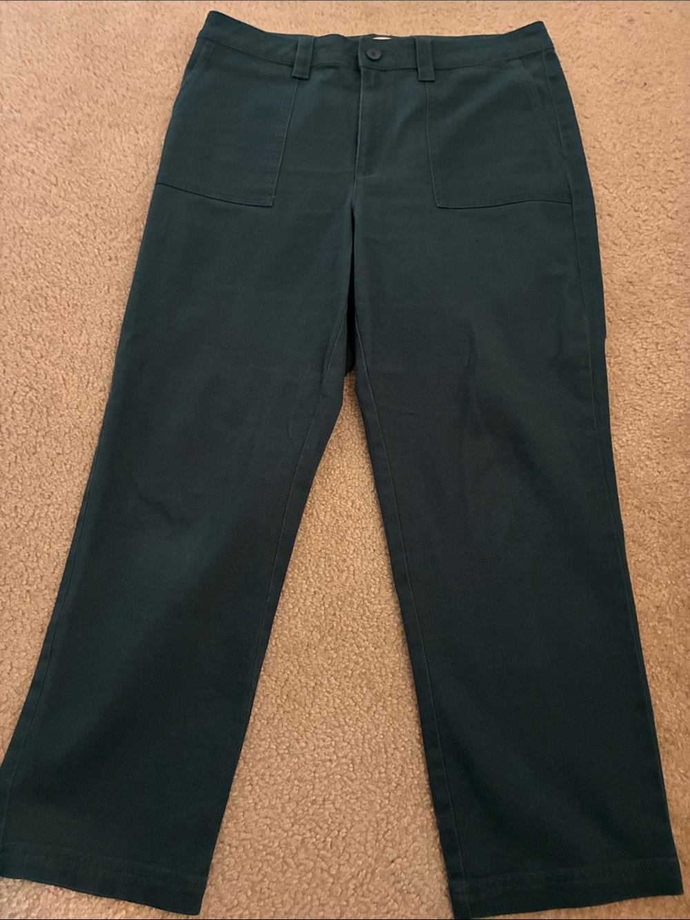 LOFT Women’s Straight-Leg Chinos in Deep Teal